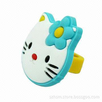 Cute and nice pencil holder, PVC with 3D embossed logo